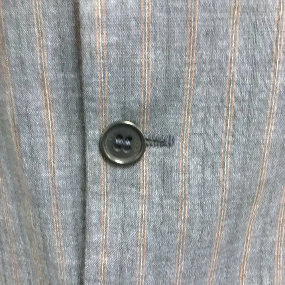 TED BAKER JEAN gray stripe linen blazer 4 38 40 new vintage